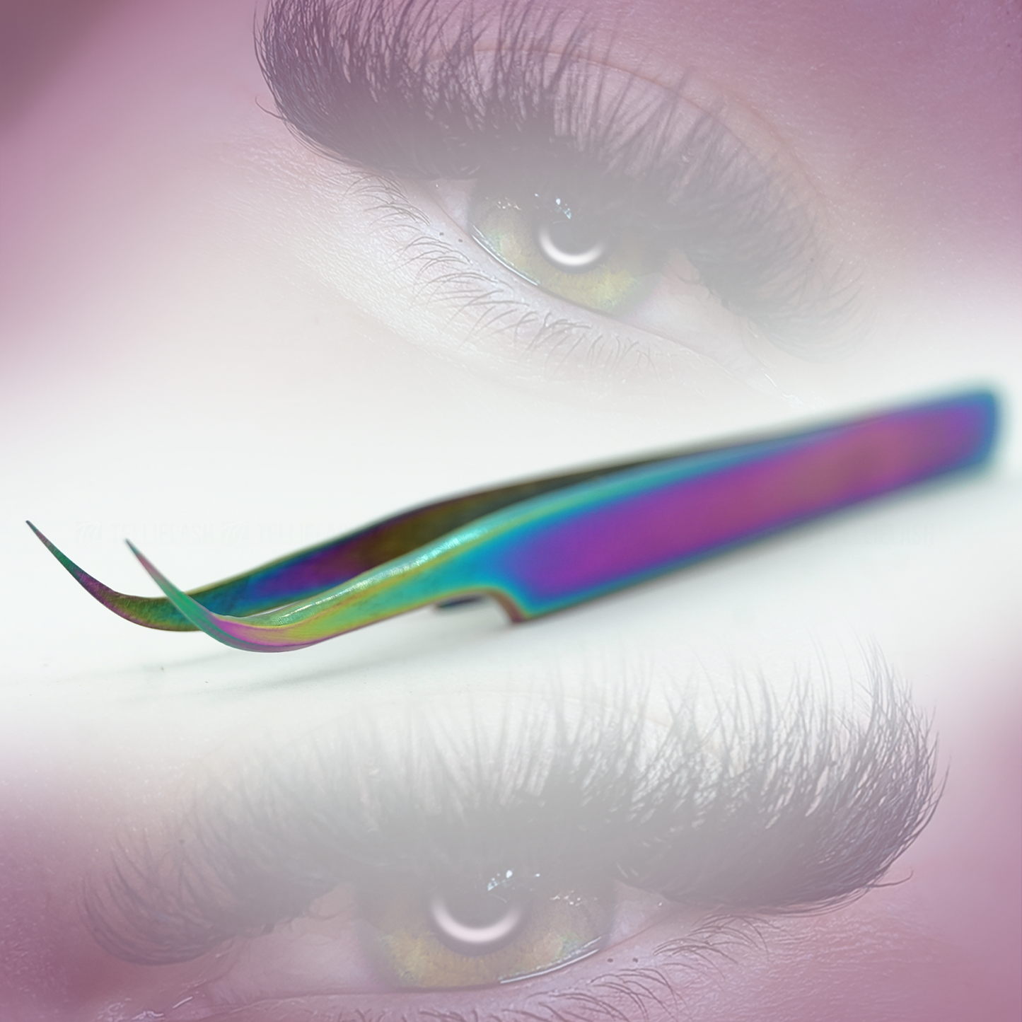 Rainbow Curved Isolator Tweezer